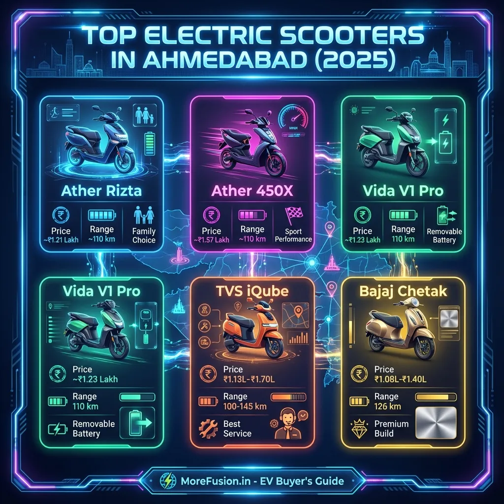 Electric Scooters in Ahmedabad - Complete Guide with prices, range, and features